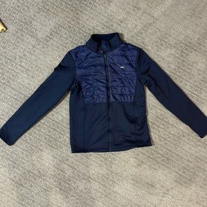 Navy blue KJUS fleece layering jacket